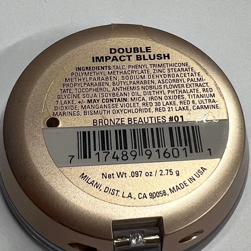 Milani Double Impact Blush in Bronze Beauties 01 - New Sealed